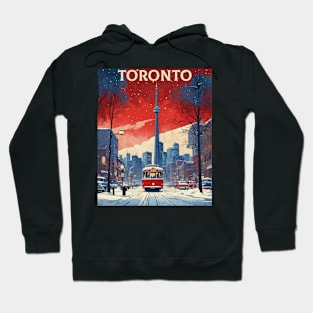 Toronto Canada Starry Night Vintage Poster Tourism Hoodie